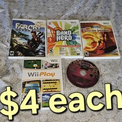 Nintendo Wii Games $4 Each