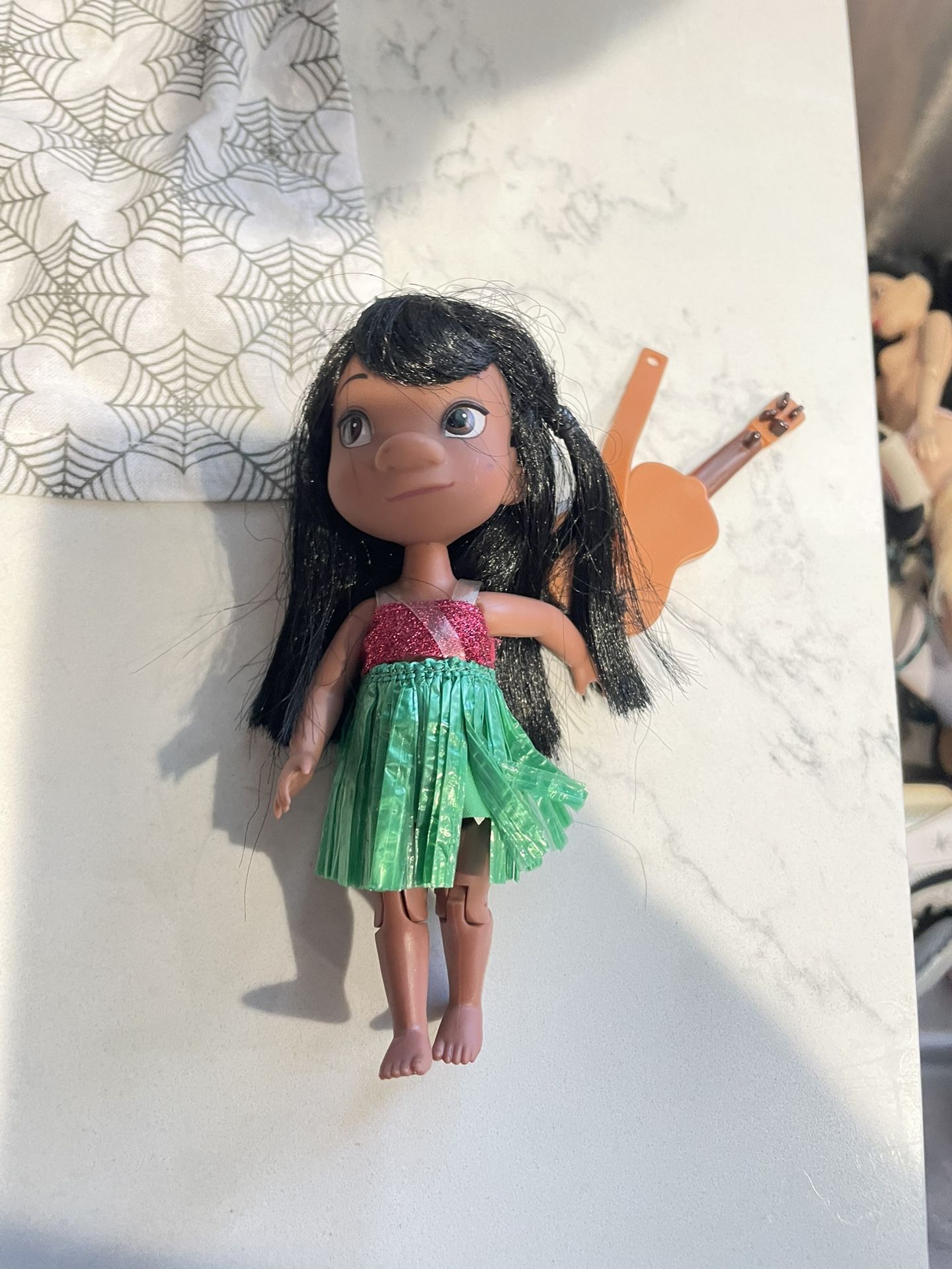 Disney Parks Lilo Doll From Lilo And Stitch Comes With Guitar Lightly Used