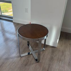 Brown Round Table 