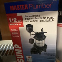 Master Plumber 1/2 HP Sump Pump 