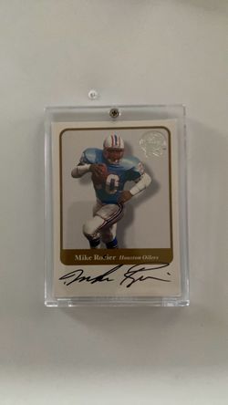 Mike Rozier Houston Oilers Autographed Football Card