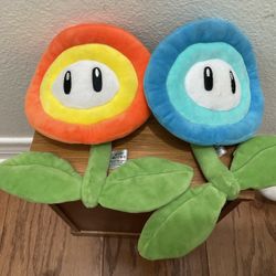 Ice And Fire Flowers Mario Plush Toys