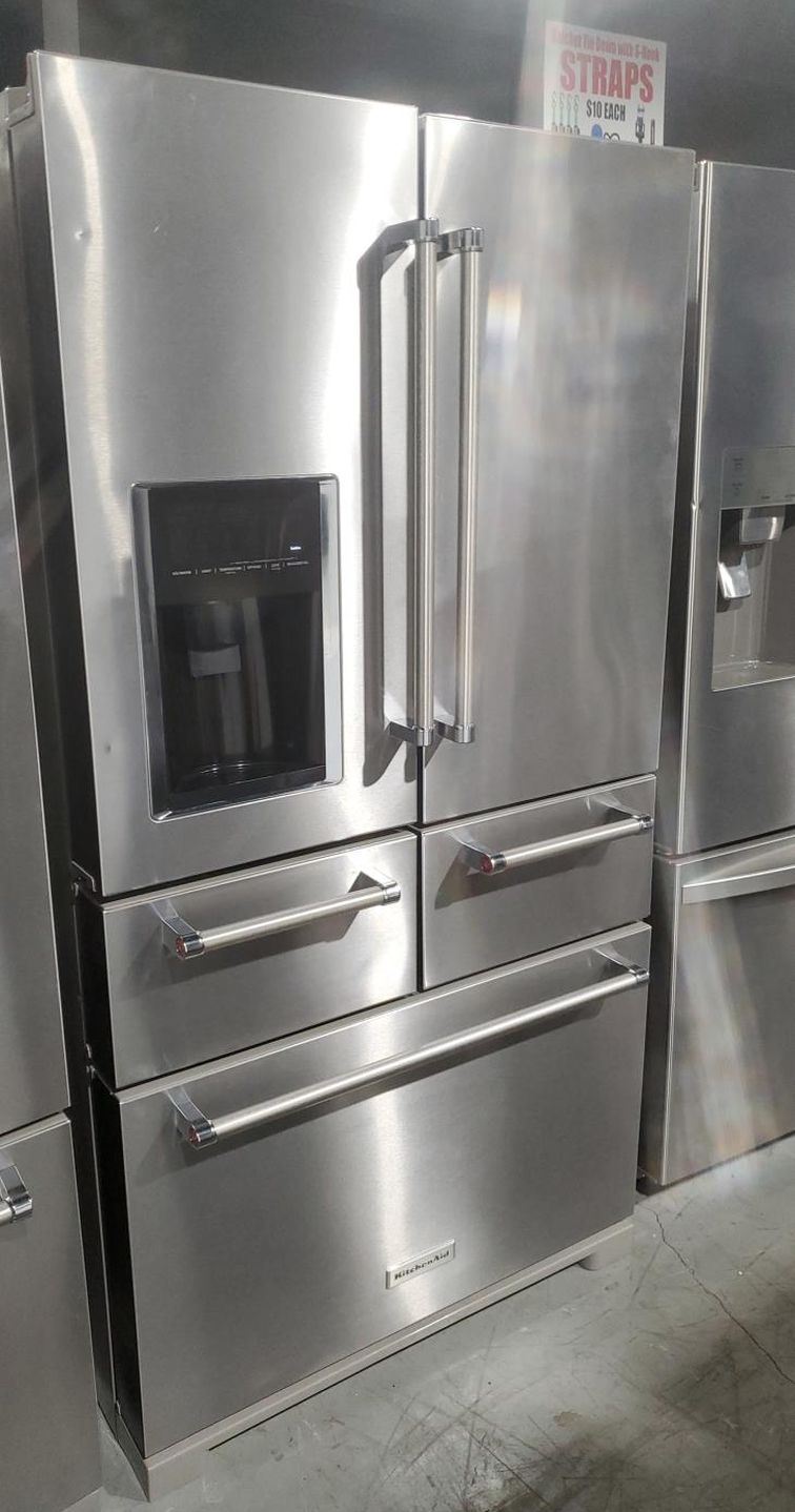 KitchenAid 4 Door Stainless Steel Refrigerator