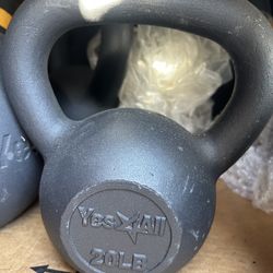 Cast Iron  Kettle Bell 20  Lbs 