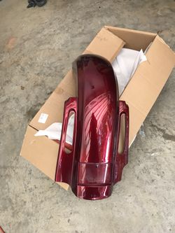Harley Davidson Aftermarket Stretched Extended Rear Fender 09-18 CVO Velocity Red Sunglo