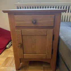 Wood Drawer Nightstand Side Table Bedroom Storage Drawer and Shelf Bedside End Table