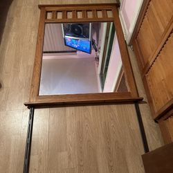 Side Table/Bed/Mirror