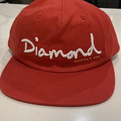 New Diamond Supply Co Red SnapBack Hat