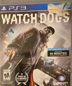 PS3 Watchdogs Video Game