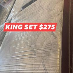 King Regular Mattress Set 