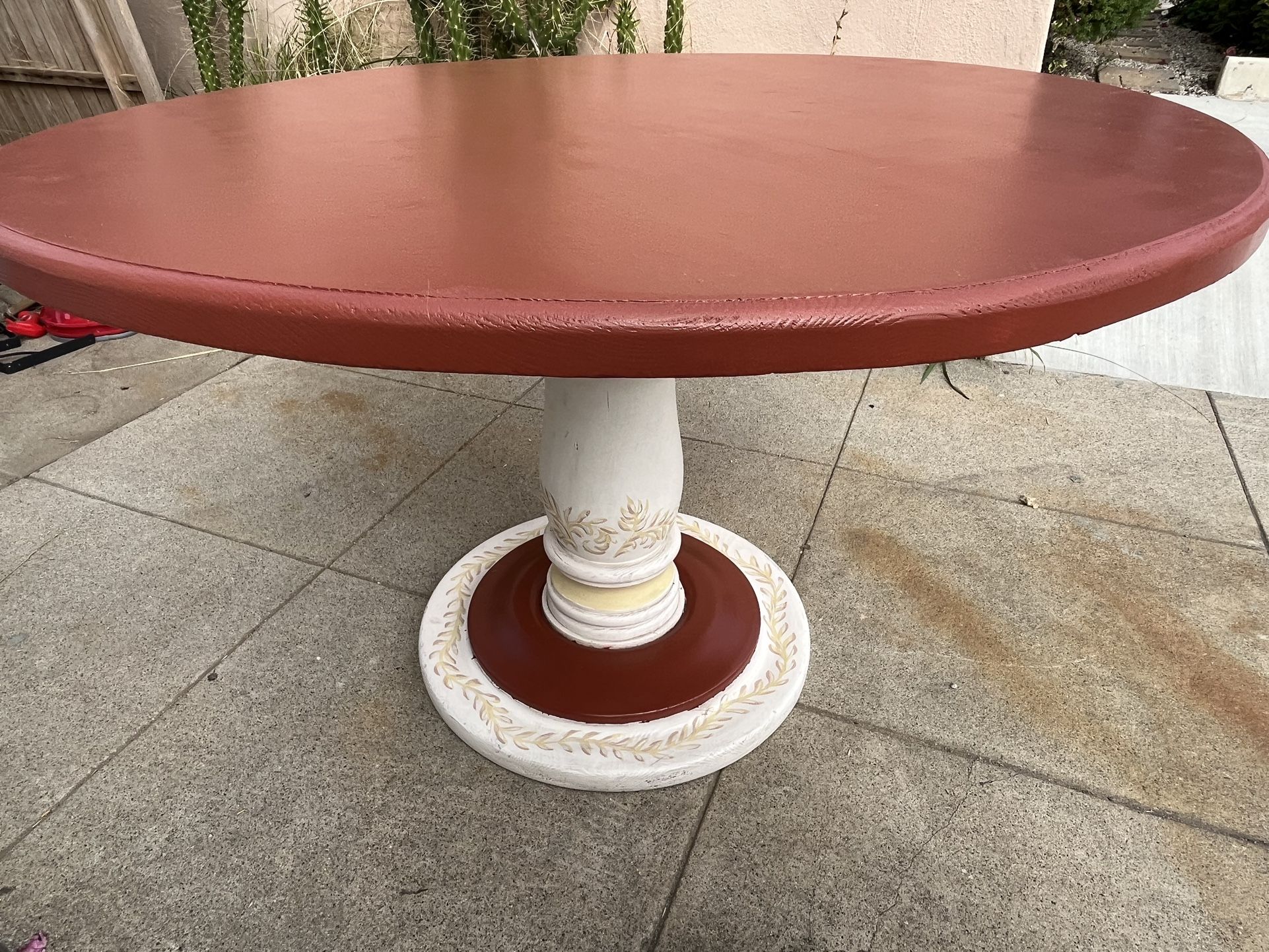 Colorful Round Dining Table