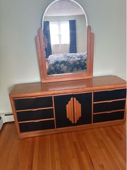 Dresser with mirror