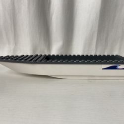 Lego City 2011 White Fishing Boat 92710c01 Hull Unitary 28x8 Annabell (Rare Item!) No Rear Sticker 