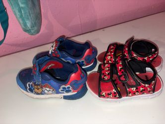 2 pairs of boys shoes bundle