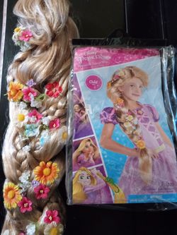 Blonde Wig Disney Princess Rapunzel Deluxe Child Wig