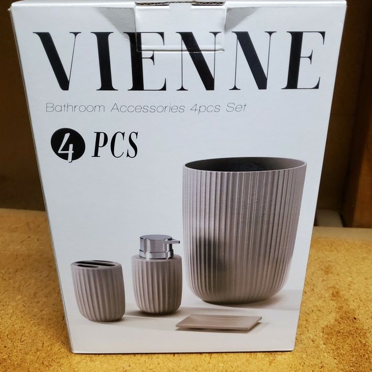 Vienne 4pc Bathroom Accessories Set