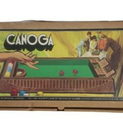 vintage Canoga boardgame from 1972 - complete with original pieces