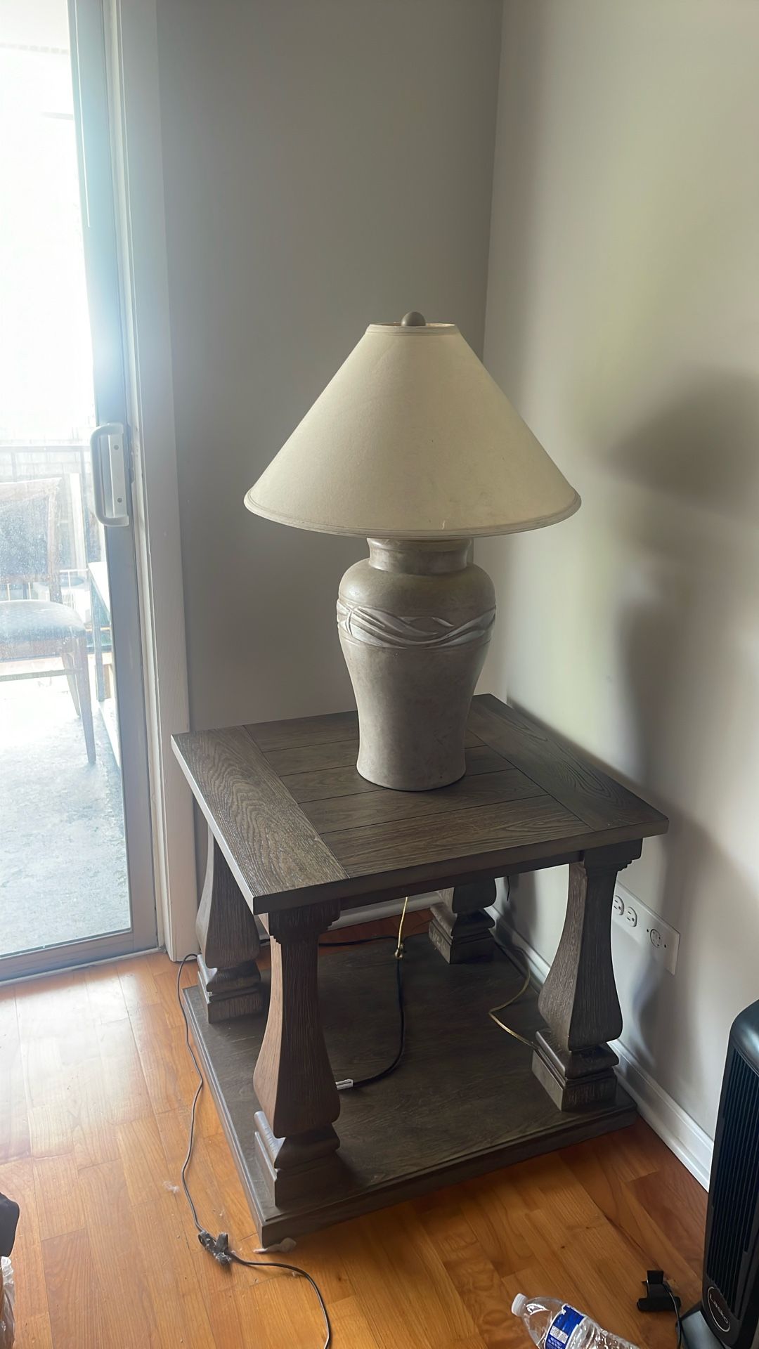 End Table And Lamp