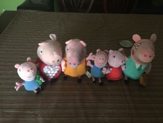 PEPPA PIG family plus extra George character and light up PEPPA PIG