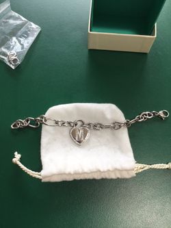 QVC Steel Initial Bracelet “M”