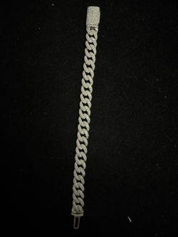 Natural diamond Cuban bracelet