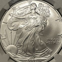 2007 EAGLE SILVER DOLLAR