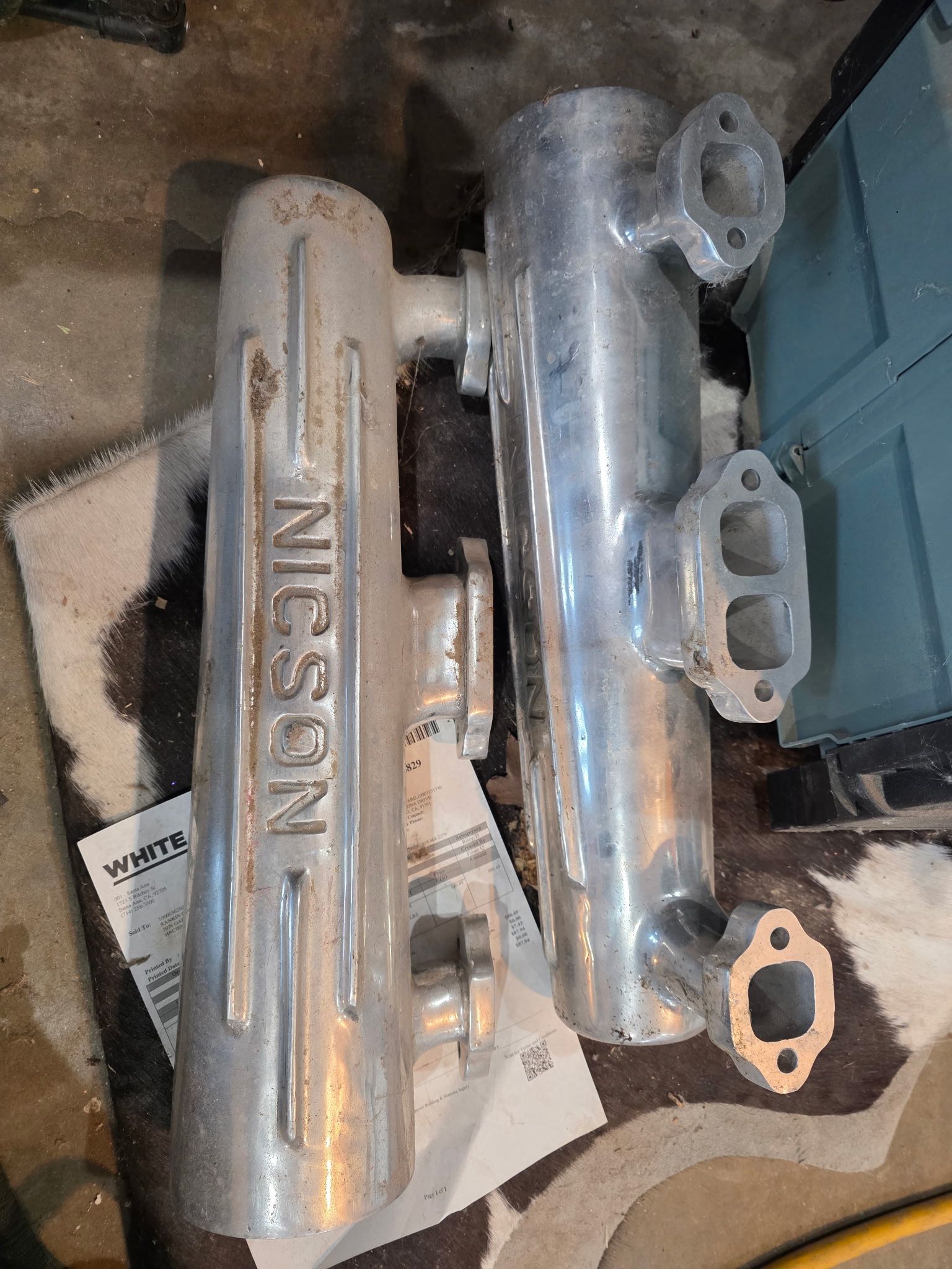 Jetboat V-drive Small block Chevy manifolds 