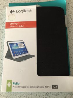 Logitech Samsung galaxy tan folio case black brand new