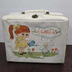 Vintage Soft Sided KEWTIE PIE Lunch Box With Metal Thermos