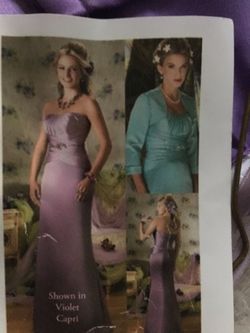 Satin & Chiffon Bridesmaid/ Prom Dress by Mary’s