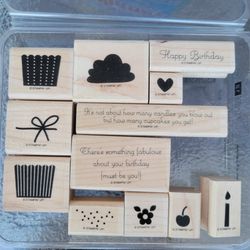 Stamping Up Create A Cupcake Rubber Stamp Set