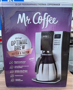Mr. Coffee 10 Cup Programmable Coffee Maker Stainless Thermal Carafe