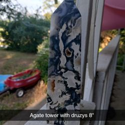 Agate Tower With Druzys
