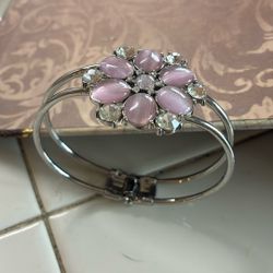 Pink hinge bracelet