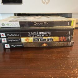 Ps2/Xbox 360 Games