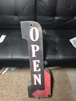Open sign