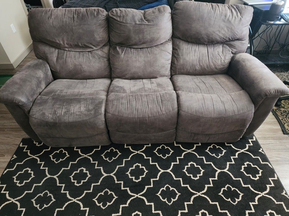 La-Z-Boy Microfiber Recliner Couch