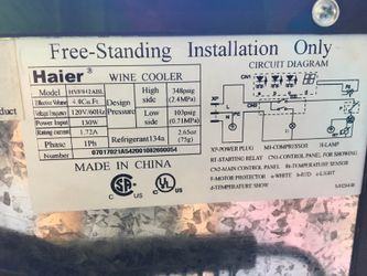 Haier 42 Bottle Wine Chiller Cellar Hvf042abl For Sale In Houston Tx Offerup