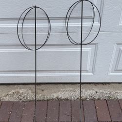 2 Trellis Plant Topiary Metal Supports