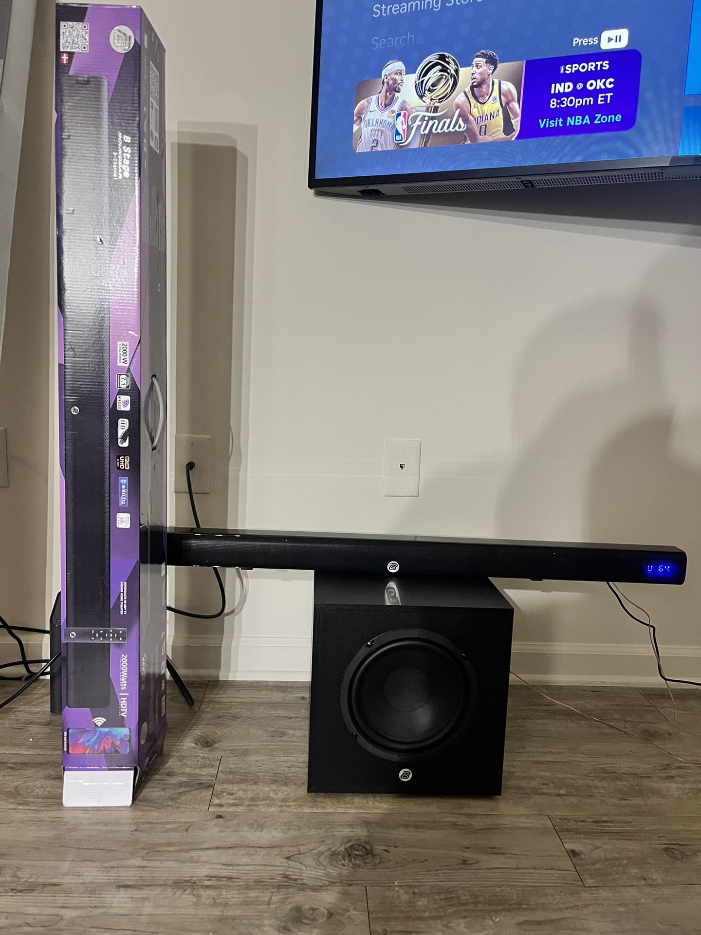Sound Bar System With Base