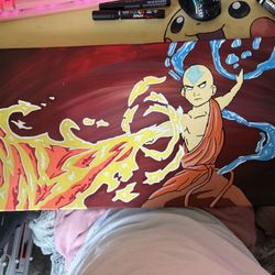 Avatar the Last Airbender Aang Painting