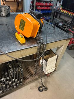 1 ton electric chain hoist with 10’ chain