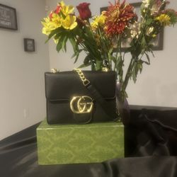 Small Black Leather Bag 