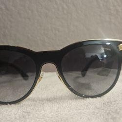 Versace Black Gold Polarized Sunglasses MOD. 2180