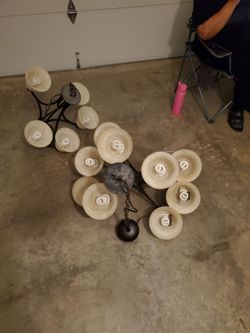Free chandeliers and moving boxes