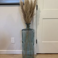 Tall Glass Decor Vase 