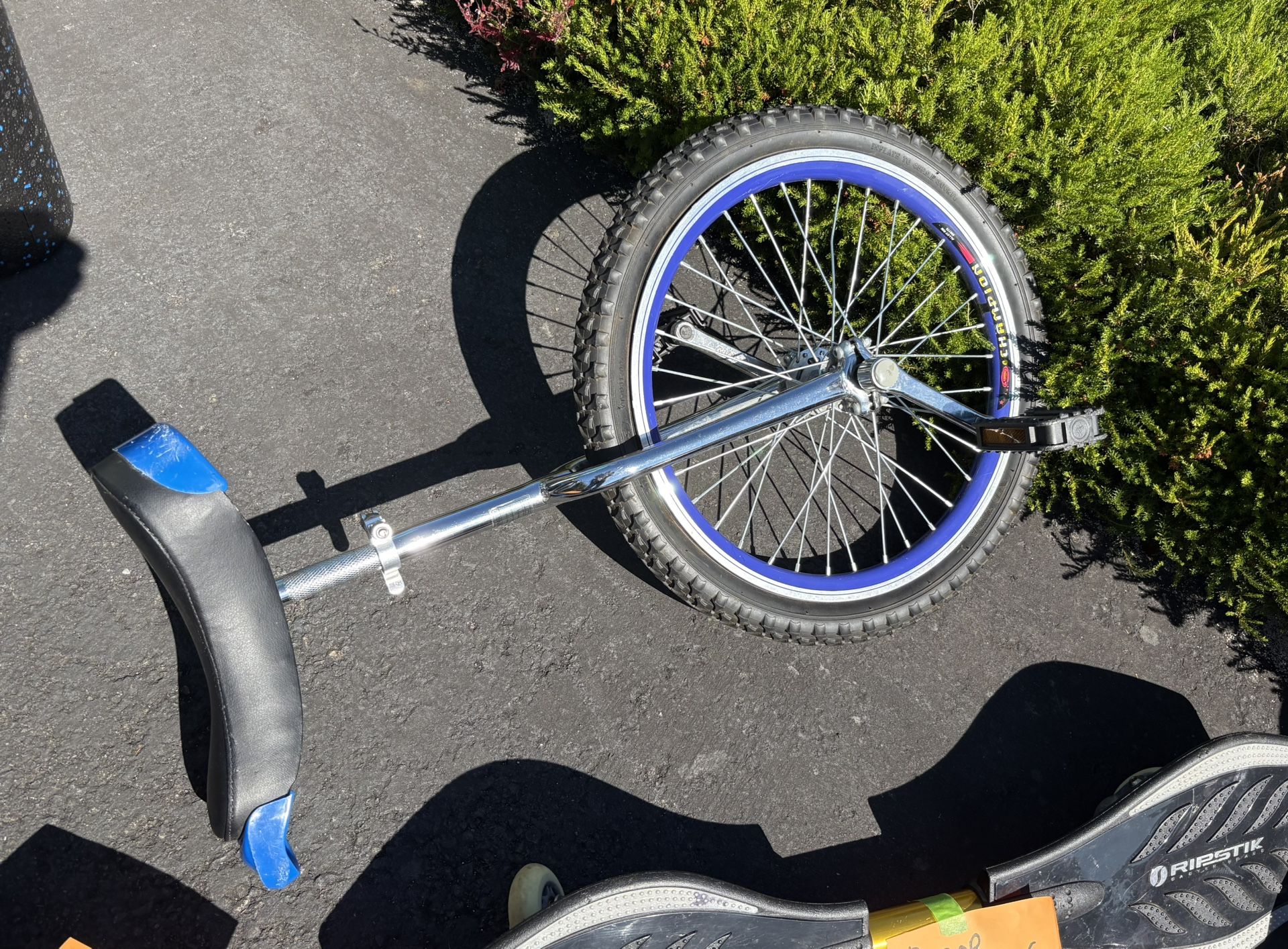Champion Unicycle, Lightly Used, Needs New Inner Tube.