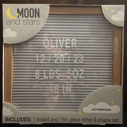 Moon And Stars Letterboard