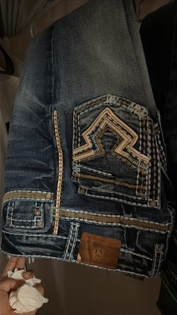 Rock Revival Dark Wash Embroidered Jeans