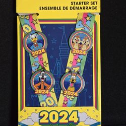 Disney Pins - Goofy, Donald, Pluto, Chip & Dale Starter Set 2024